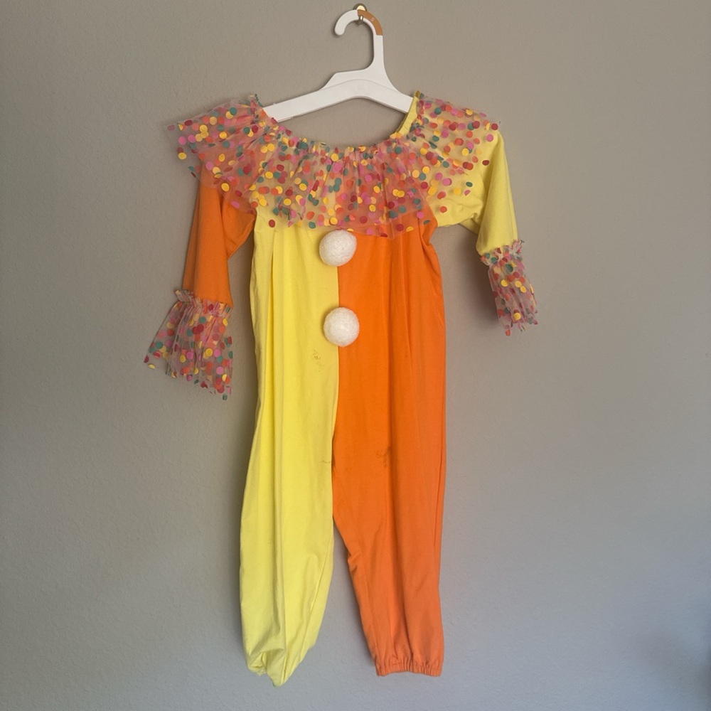 Gymboree Orange and Yellow Clown Costume